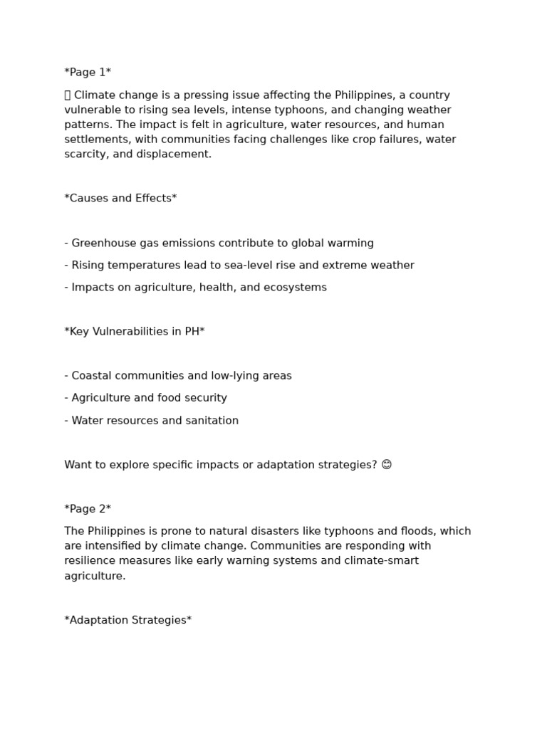 Climate Change | PDF | Climate Change | Climate Resilience