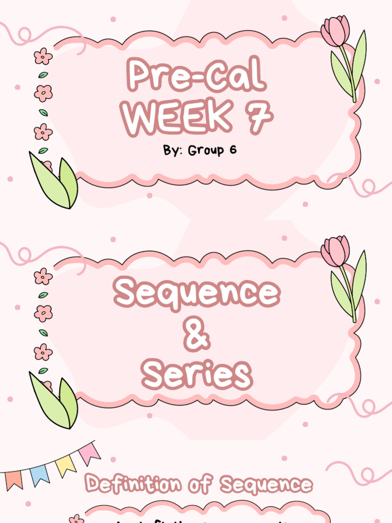 Pre-cal week 7 | PDF | Sequence | Function (Mathematics)