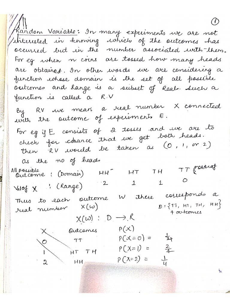 Random Variable | PDF