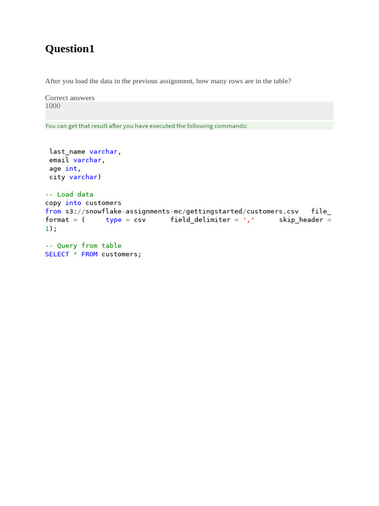 Hands-On - Data Loading | PDF
