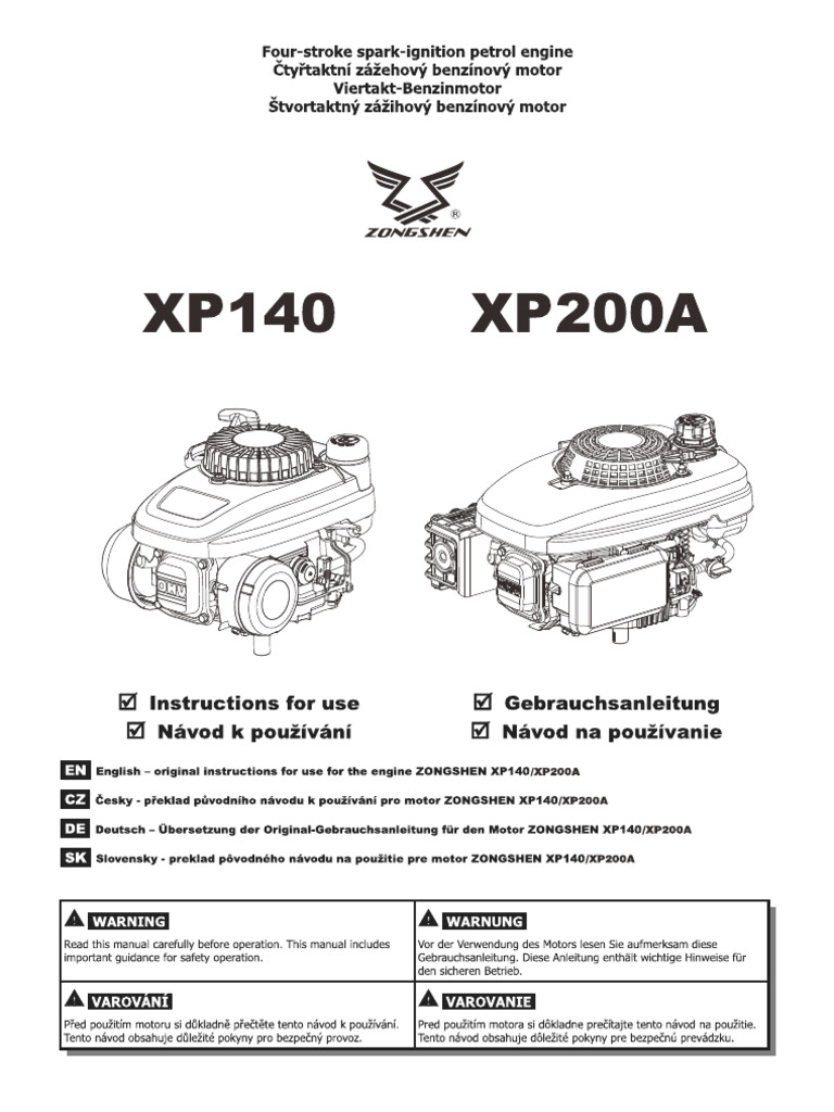 User manual XP200A (EN+CZ+DE+SK) | PDF
