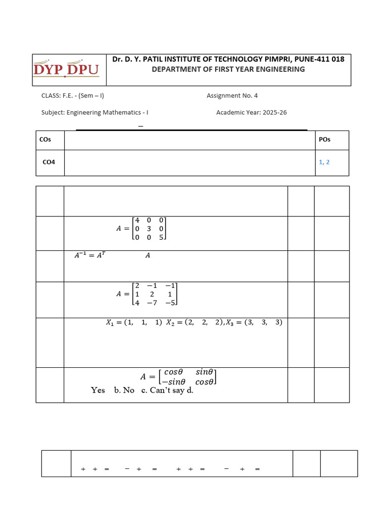 Assignment 4 (2025-26) All Subject | PDF | Ac Power | Electrical Impedance