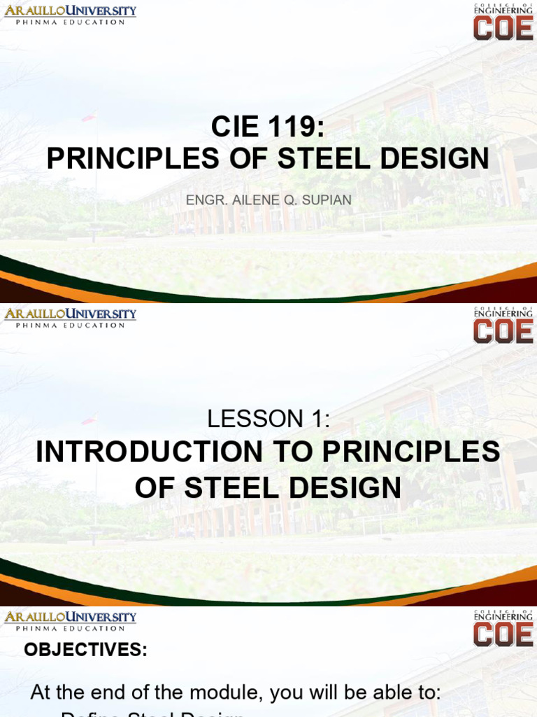Cie 119 Lesson 1 | PDF