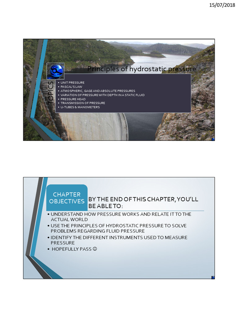 Chapter 2 (Part 1) | PDF | Pressure | Pressure Measurement