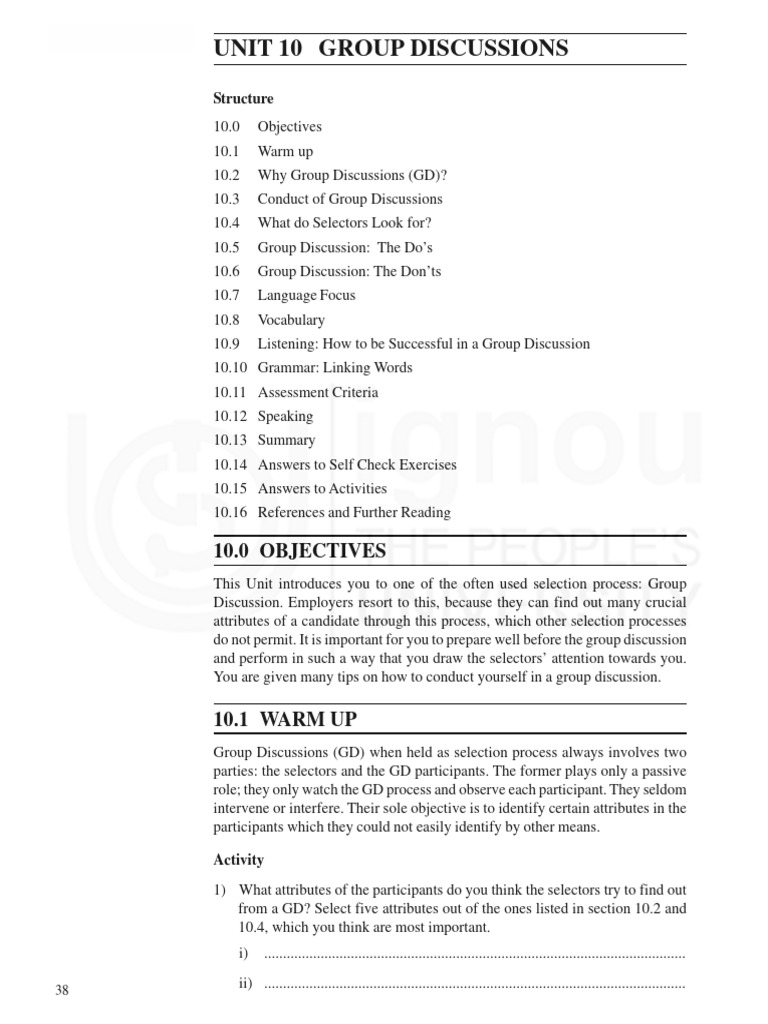 GD | PDF | Consensus Decision Making | Body Language