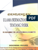 Pandangan Ulama Bermazhab Syafi'i Tentang Syirik