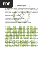 MUN Position Paper Guidelines | PDF
