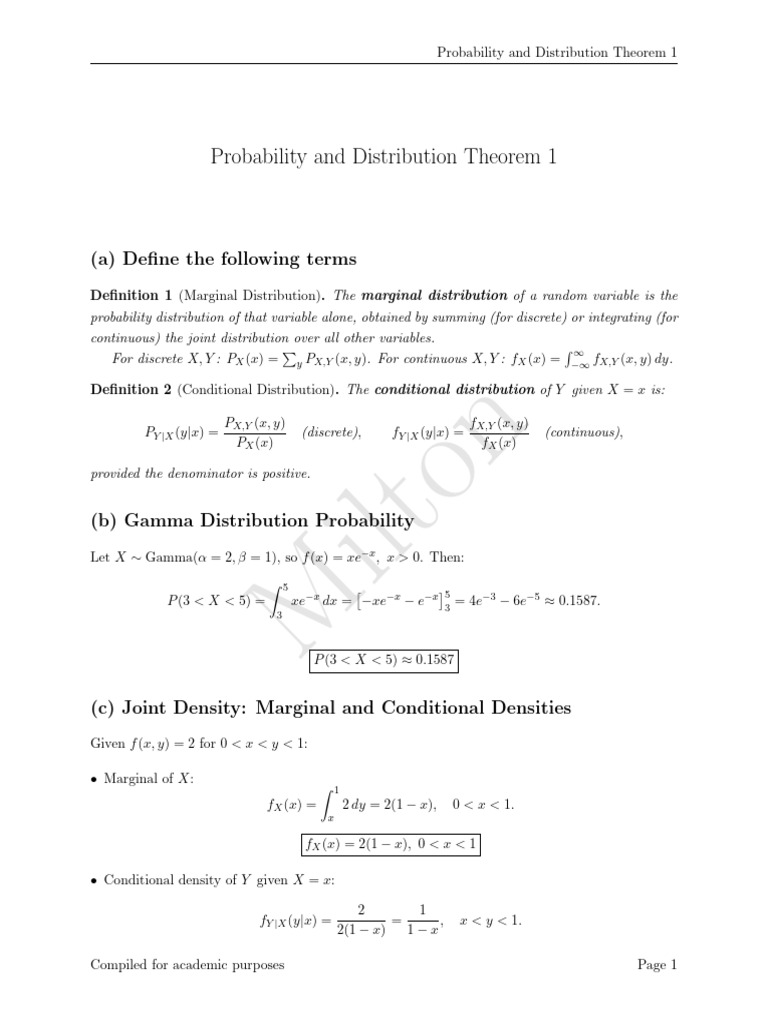 ProbabilityAndDistribution1 | PDF | Probability Theory | Applied ...