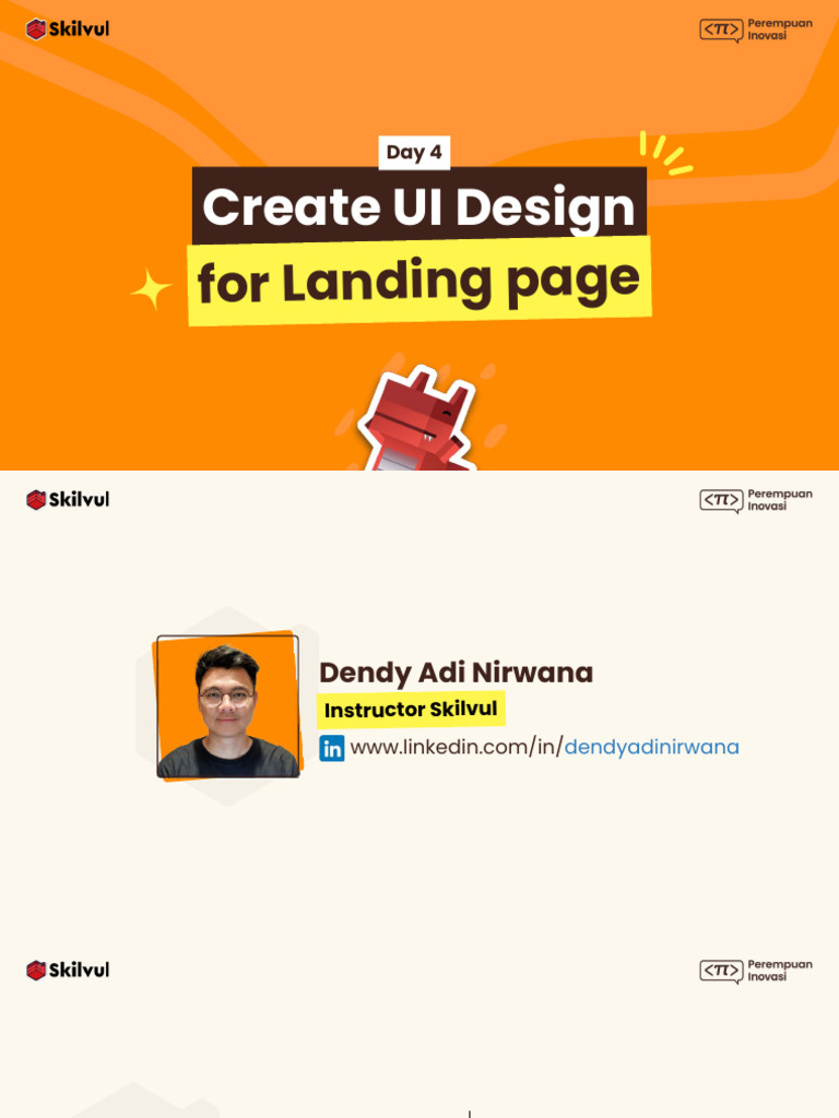 Create Ui Design For Landing Page | PDF