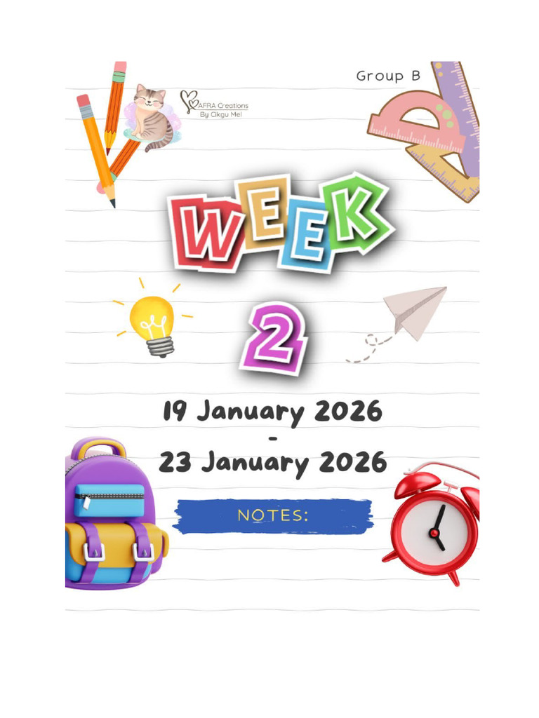 Lesson Plan Week 2-Monday-Kasturi | PDF | Lesson Plan | Learning