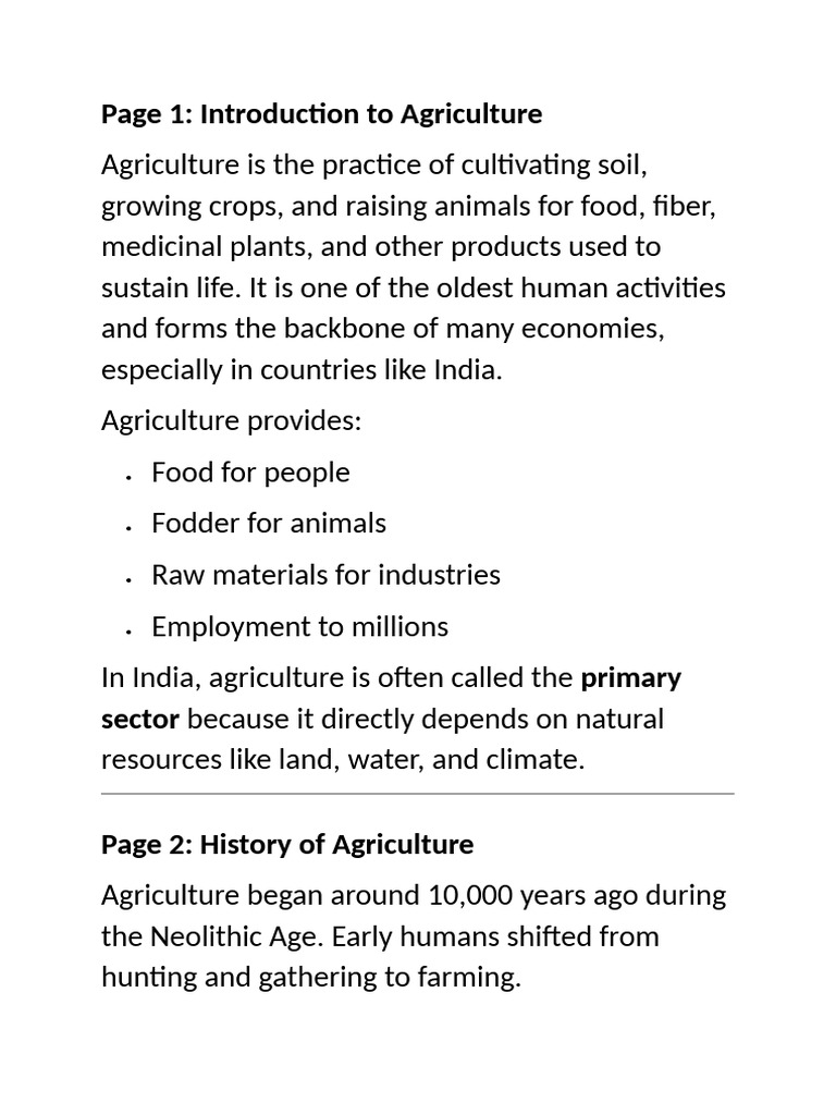 Agriculture | PDF | Agriculture | Crops