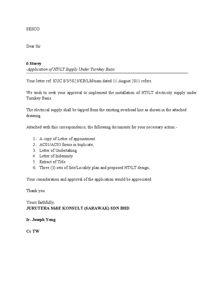 HT/LT Supply Application for 6 Storey Building | PDF | Business