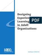 Designing Experiential Learning in Adult Organizations