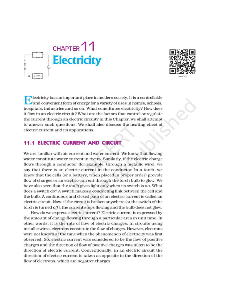 Class 10 Chapter 11 Electricity Ncert... | PDF