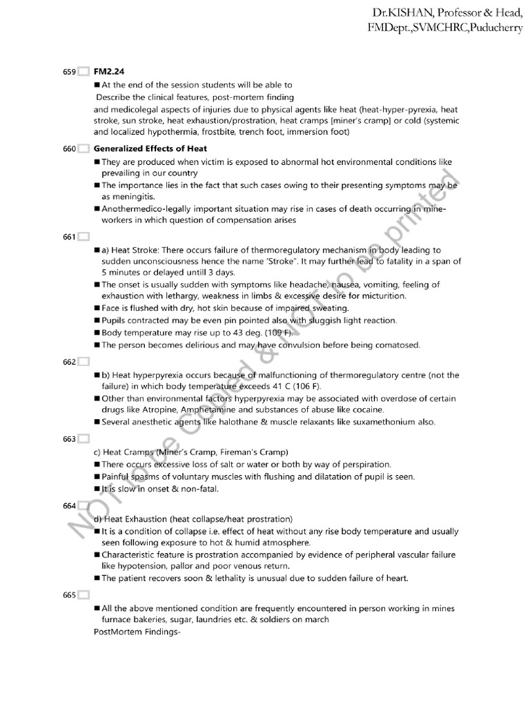 Fm2.24 Cold Injuries | PDF