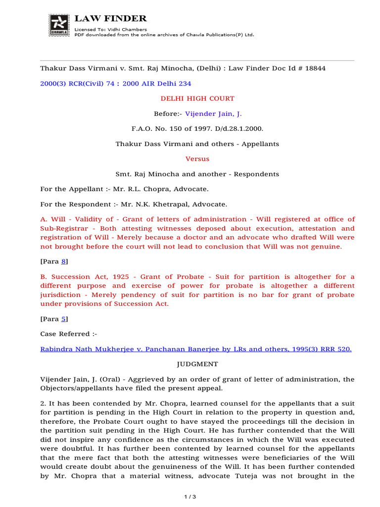 LawFinder_18844 | PDF | Lawsuit | Appeal