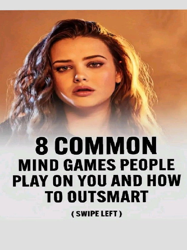 8 Common Mind Games People Play on You and How to Outsmart 1670165239 | PDF