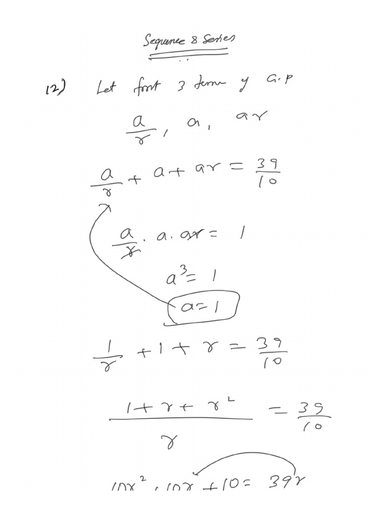Sequence & Series 3 | PDF