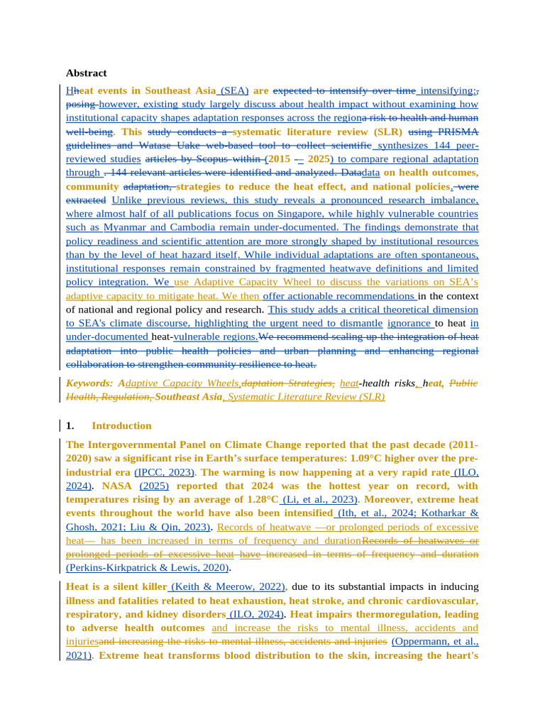 Revised Manuscript With Changes Marked | PDF | Heat Wave | Climate Change