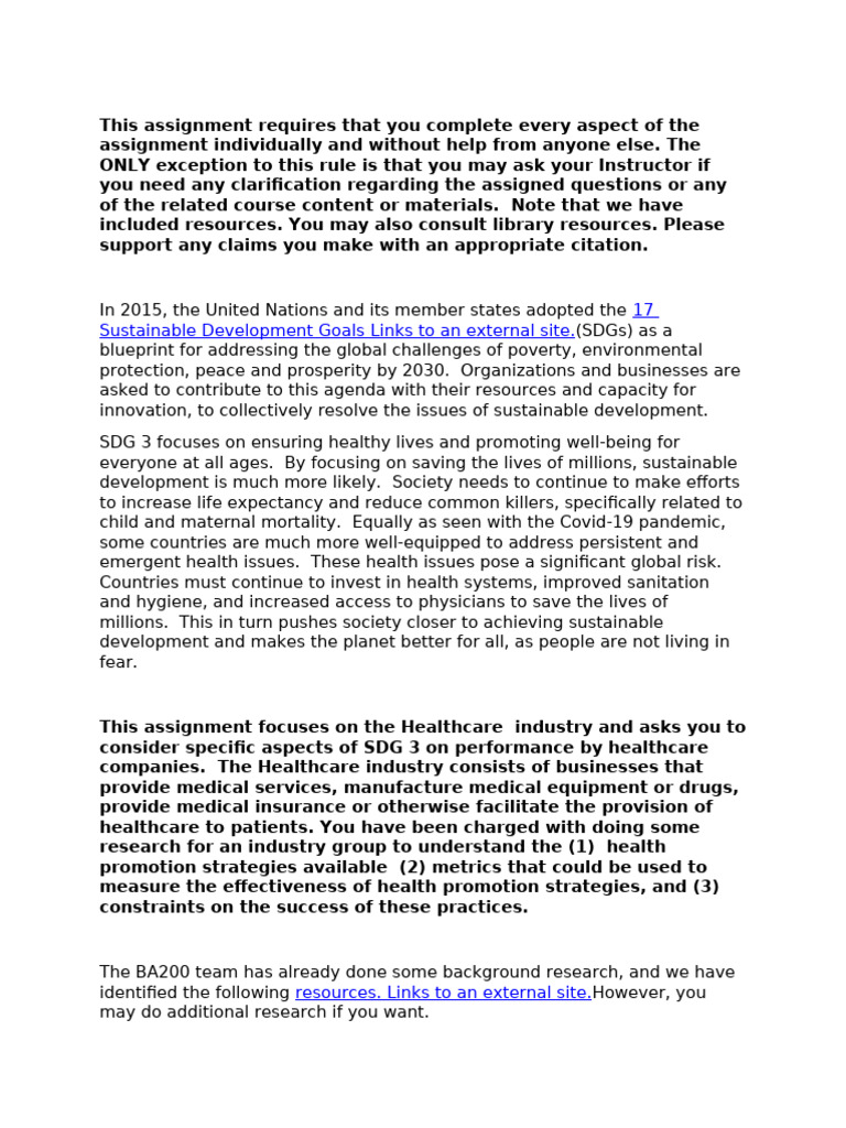 Assignment 4 | PDF | Economies | Health Care