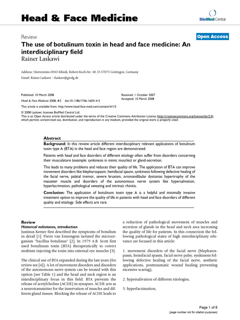 E Spasmo | PDF | Botulinum Toxin | Dystonia