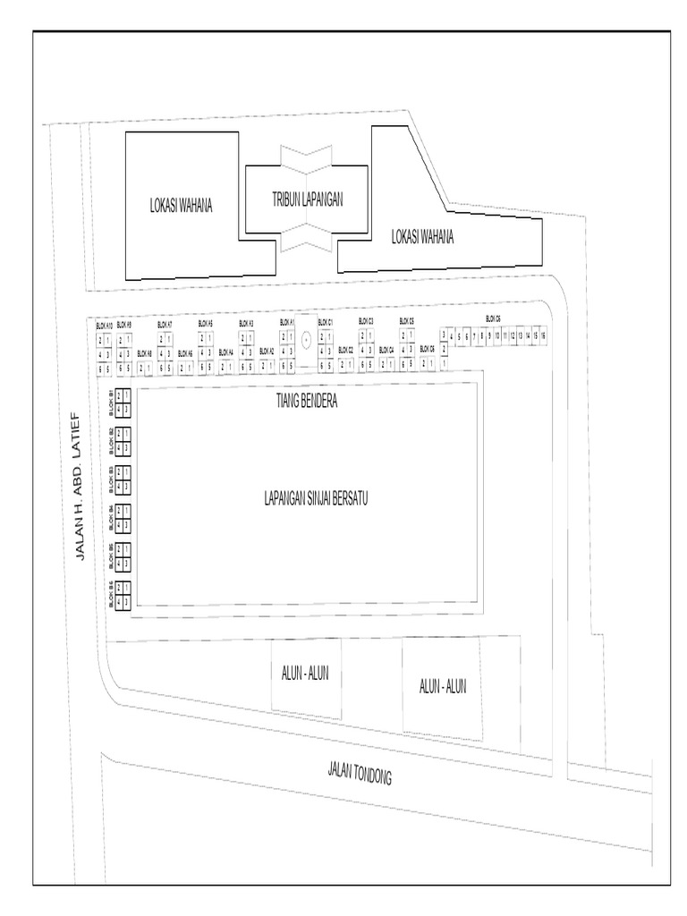 Revisi Denah Lapak | PDF