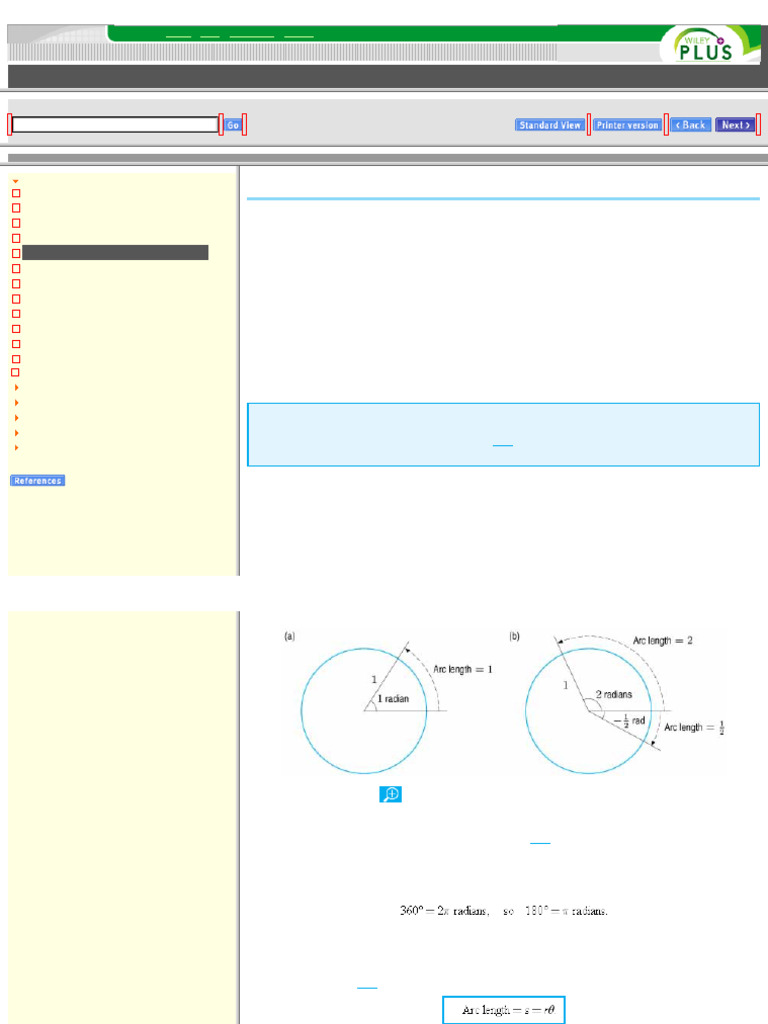 Trigonometric Functions: Radians | PDF | Trigonometric Functions | Angle