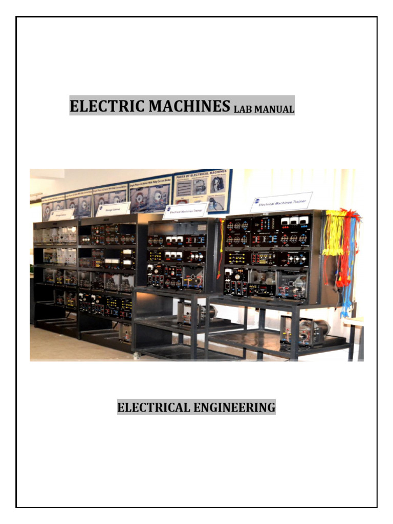 For DC AC Machines Final Project | PDF | Electric Motor ...