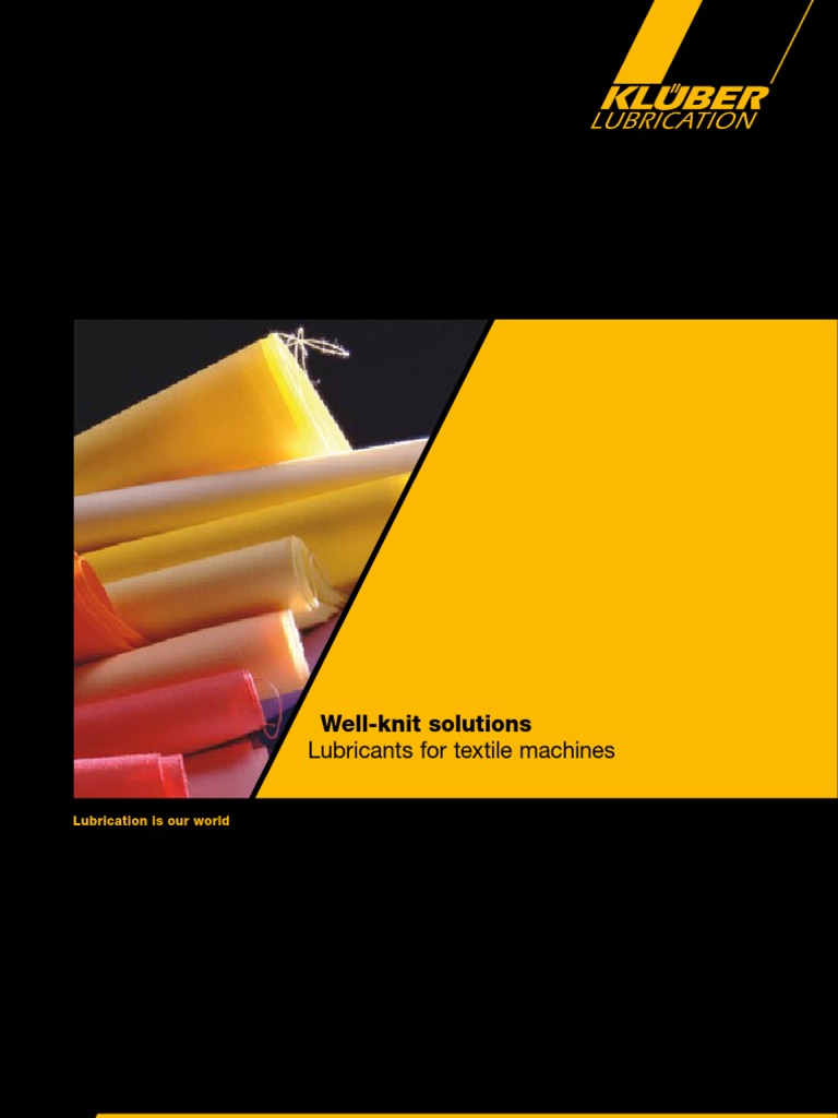 Lubricants For Textile Machines | PDF | Motor Oil | Bearing (Mechanical)