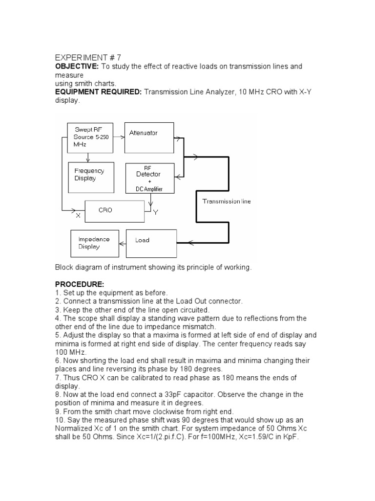Lab Manual For TLA | PDF | Transmission Line | Electrical Engineering