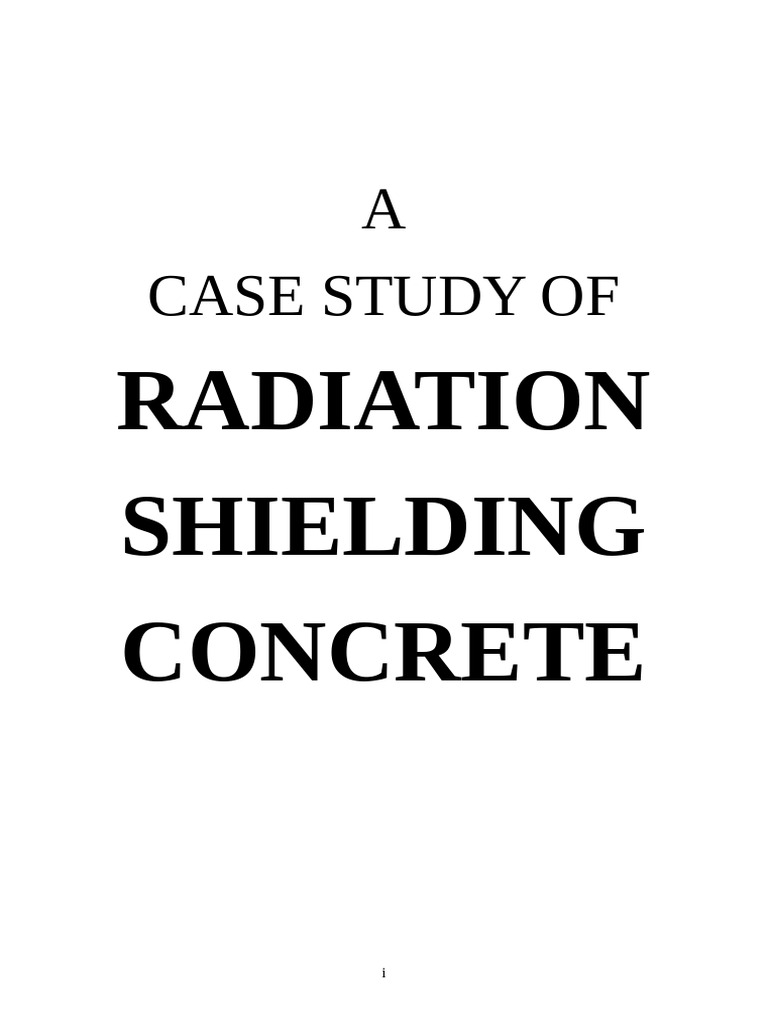 Radiation Shielding Concrete | PDF | Radiation Protection | Radiation