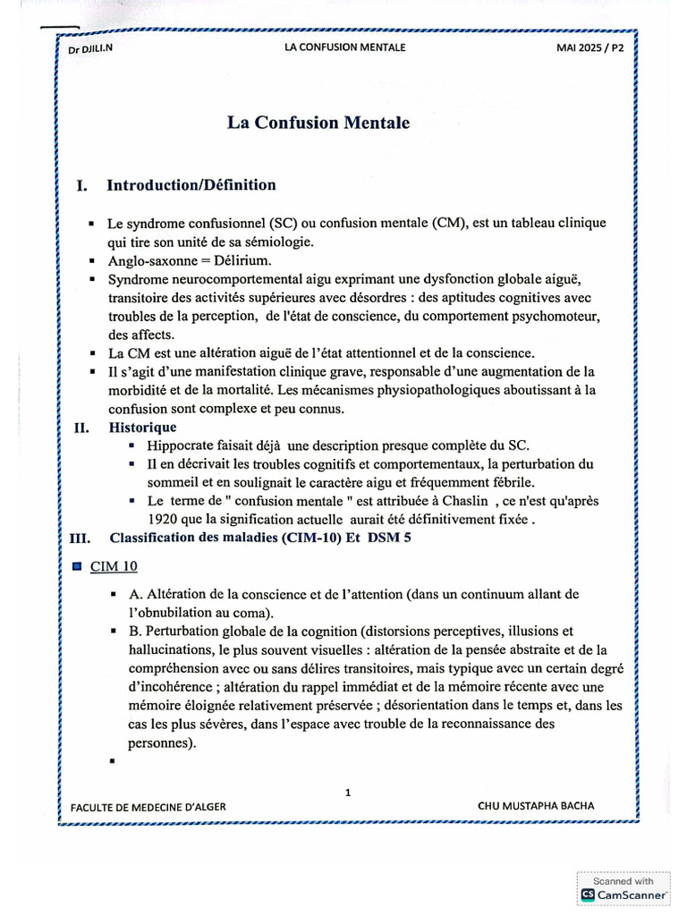 Confusion Mentale | PDF