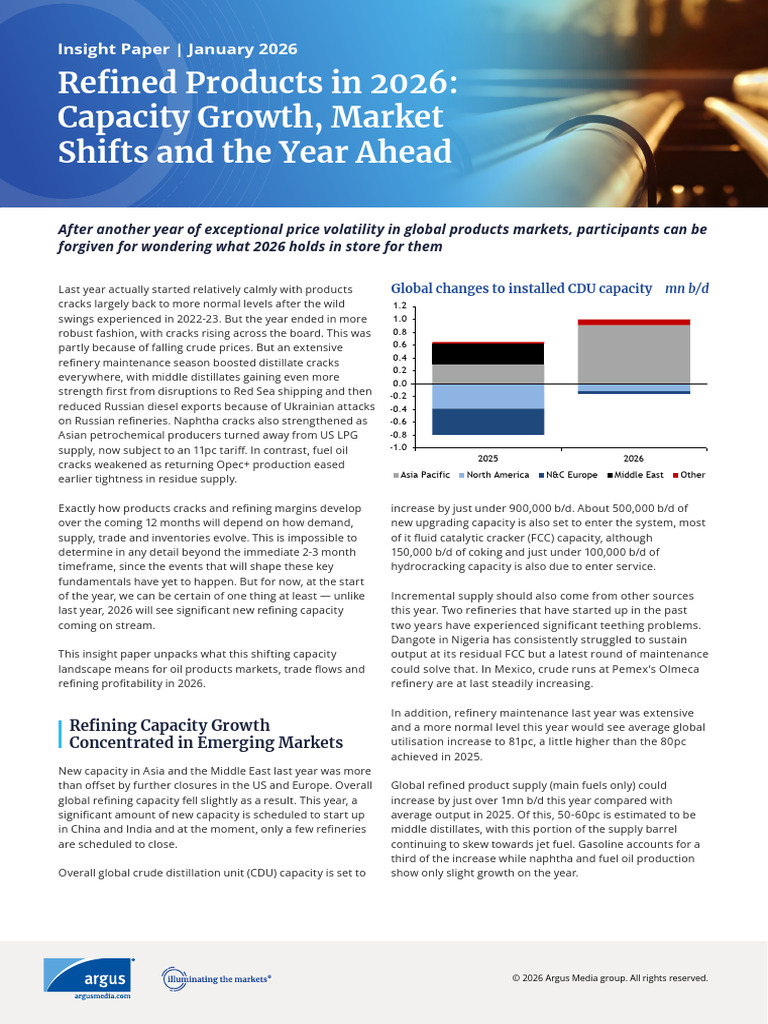 ALL Insight Paper Jan26 | PDF | Oil Refinery | Cracking (Chemistry)