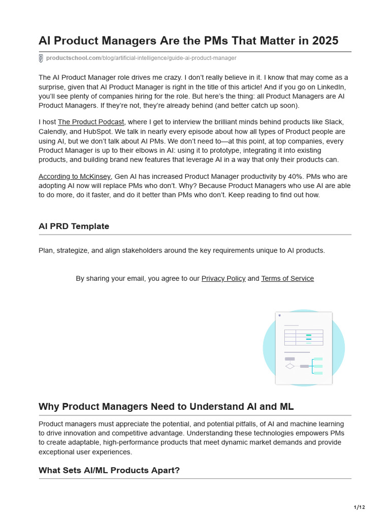 AI Product Managers Are The PMs That Matter in 2025 | PDF | Artificial ...