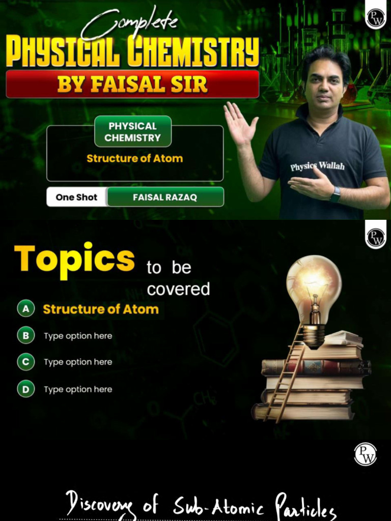 Structure of Atom (One Shot) Class Notes | PDF