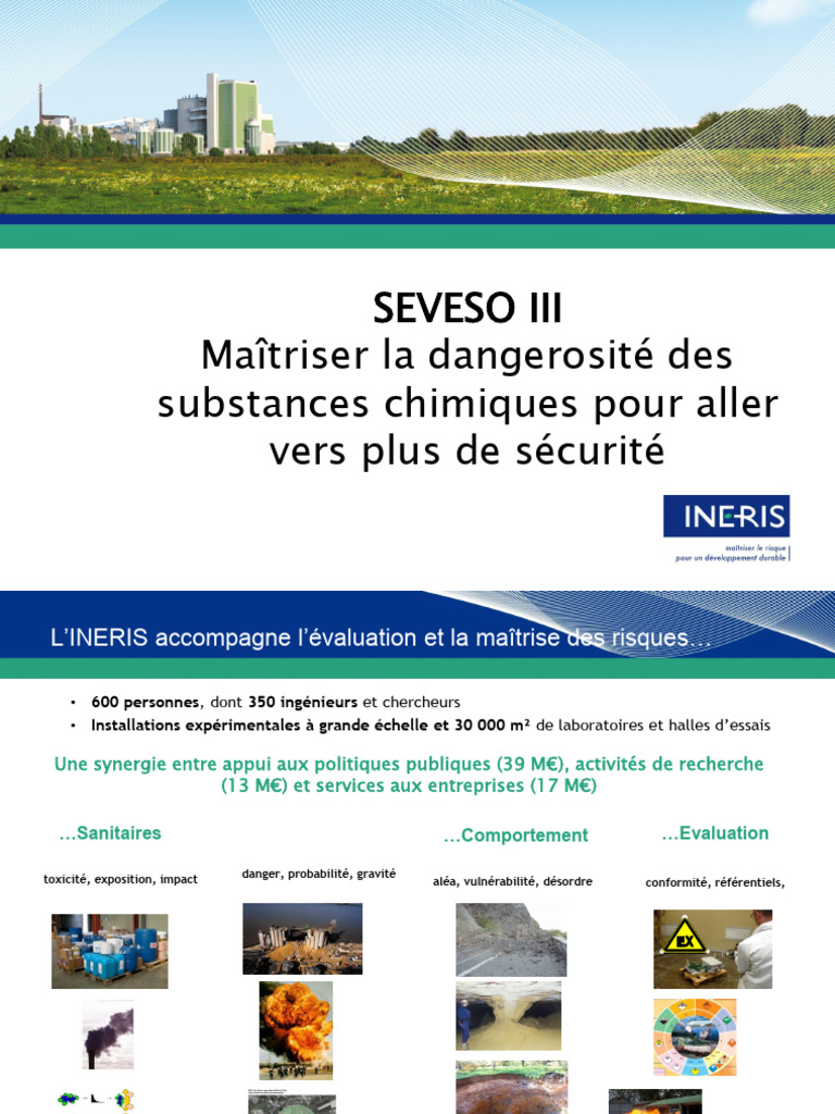 Presentation Ineris CLP 1445508739 | PDF | Directive (Union européenne ...
