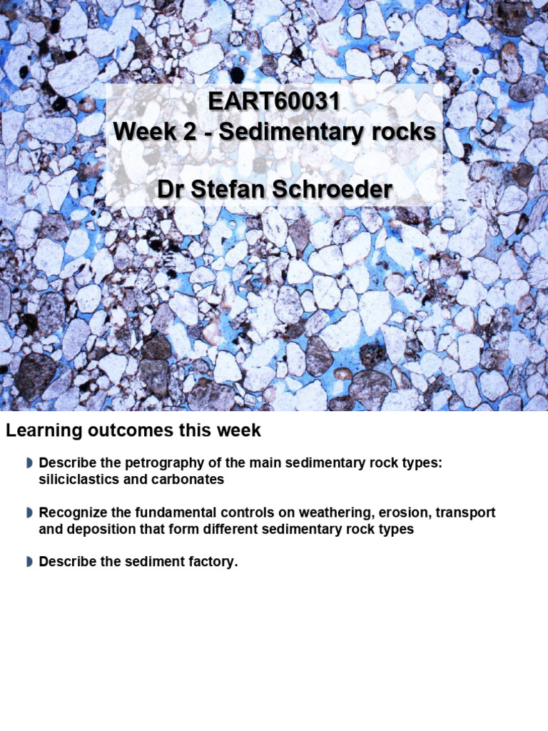 1 Sedimentary Rocks | PDF | Sedimentary Rock | Weathering