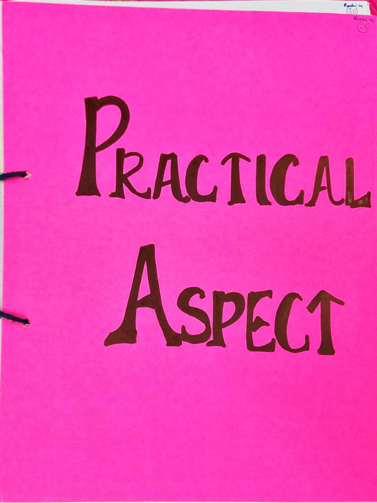 HSPQ Practical Aspect | PDF