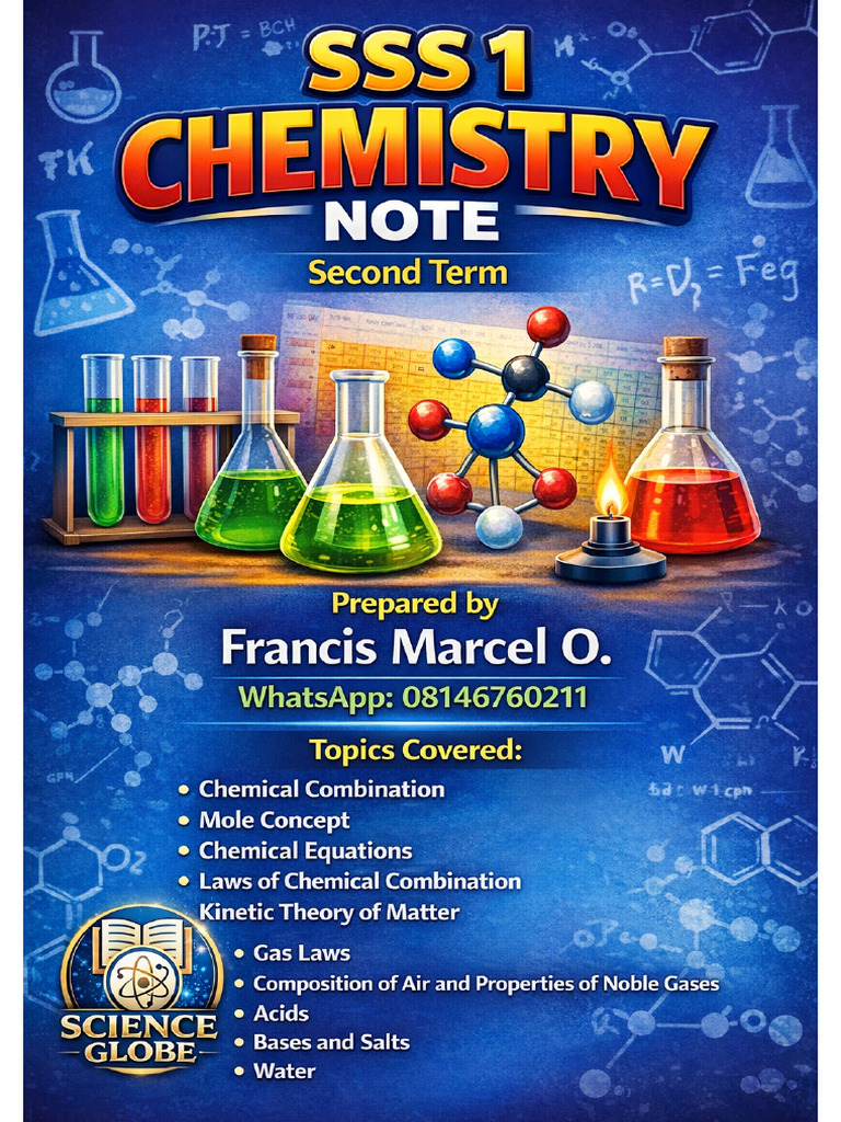 Chemistry Sss 1 Second Term | PDF | Mole (Unit) | Chemical Bond
