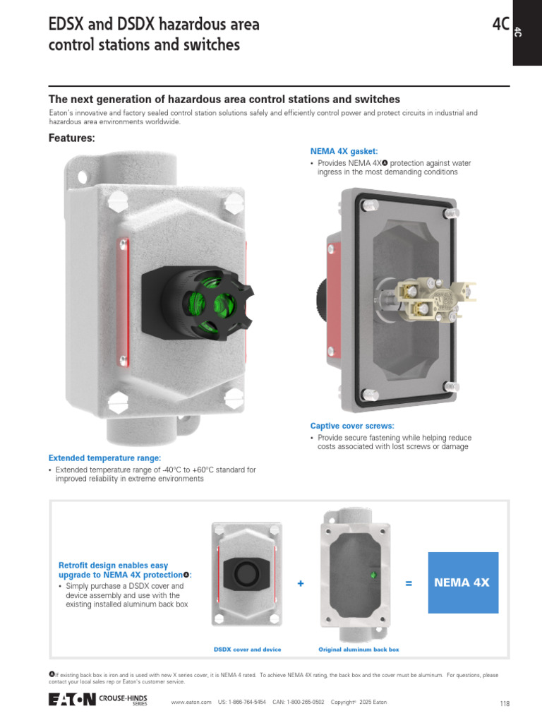 Crouse Hinds Dsd Cover Device Subassembly Catalog Page | PDF | Switch ...
