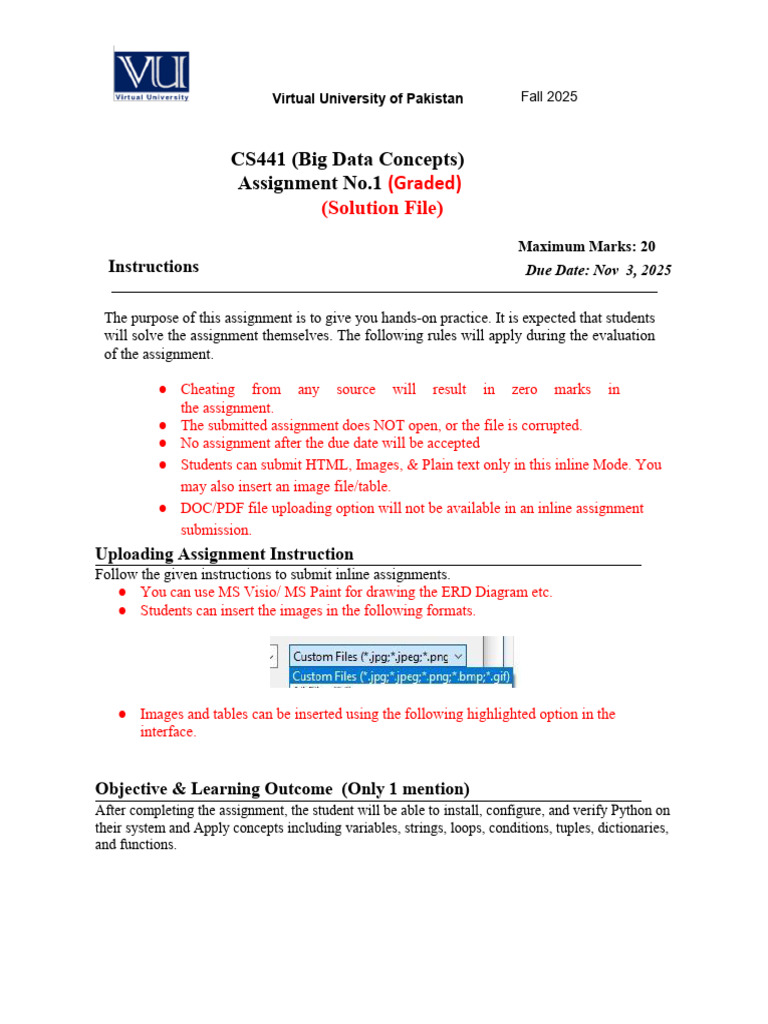 Fall 2025_CS441_1_SOL | PDF | Python (Programming Language) | Software ...
