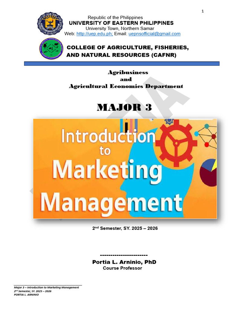 Module 1 in Major 3 | PDF | Marketing | Target Audience