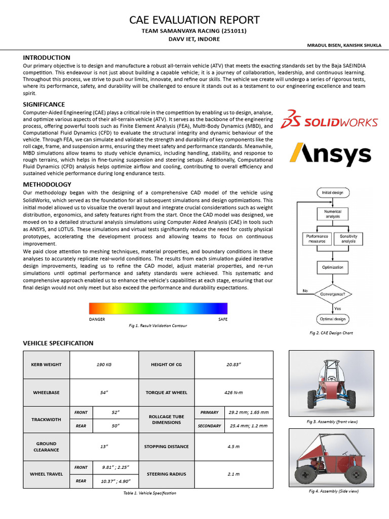 Cae Evaluation Report Format | PDF | Strength Of Materials | Fluid Dynamics