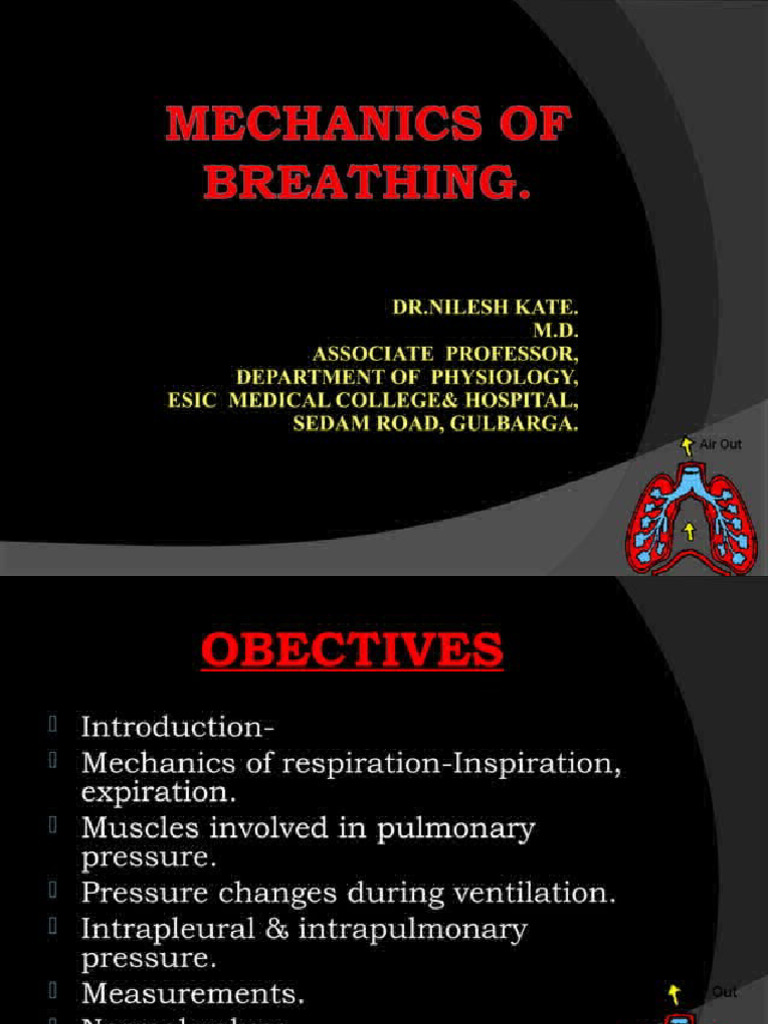 Mechanics of Breathing | PDF