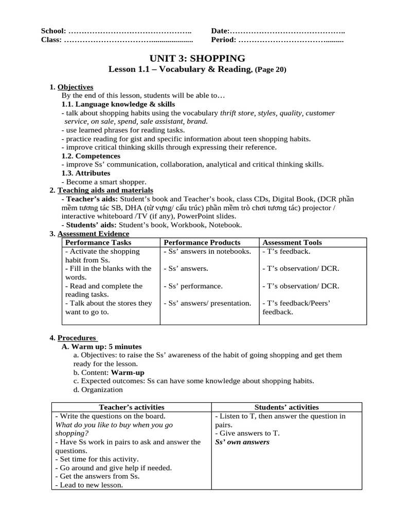 Unit 3, Lesson 1.1 – Vocab & Reading | PDF | Question | Human Communication