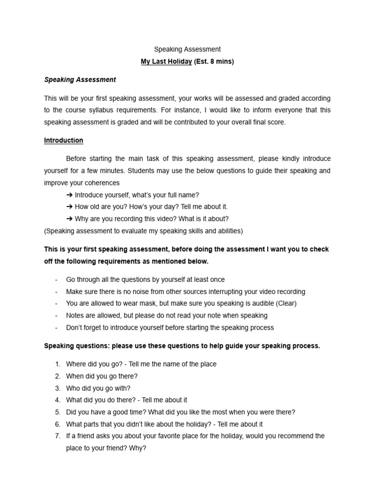 KANNXING en - [Template] GEP 4 Speaking Assignment | PDF