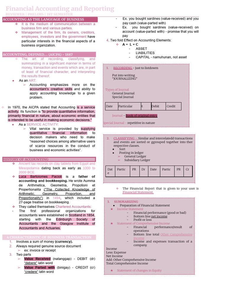 Accounting 111&112 | PDF | Debits And Credits | Financial Services