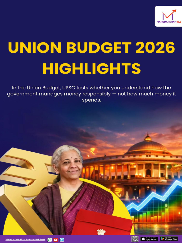Union Budget 2025 - 26 Pyqs + Mcqs Highlights | PDF | Government Budget ...