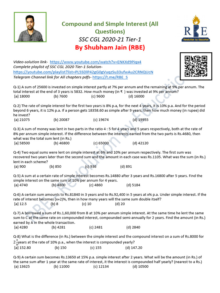 CI & SI English | PDF | Interest | Economies