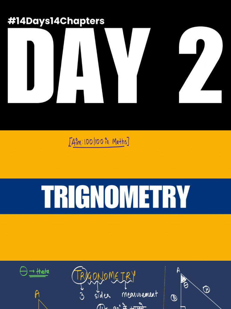 Trigonometry 2026 14 Days 14 Chapters | PDF